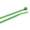 Forney Cable Tie, 4 in L, 3/4 in Max Bundle Dia., Green, Nylon 6/6, 18 lb Strength, 100 PK 62005 - alternate 1